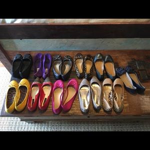 Bundle of 11 pairs Size 7.5 Ballet Flats